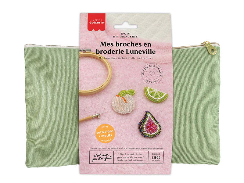 DIY MERCERIE - Mes broches en broderie Luneville - La petite épicerie