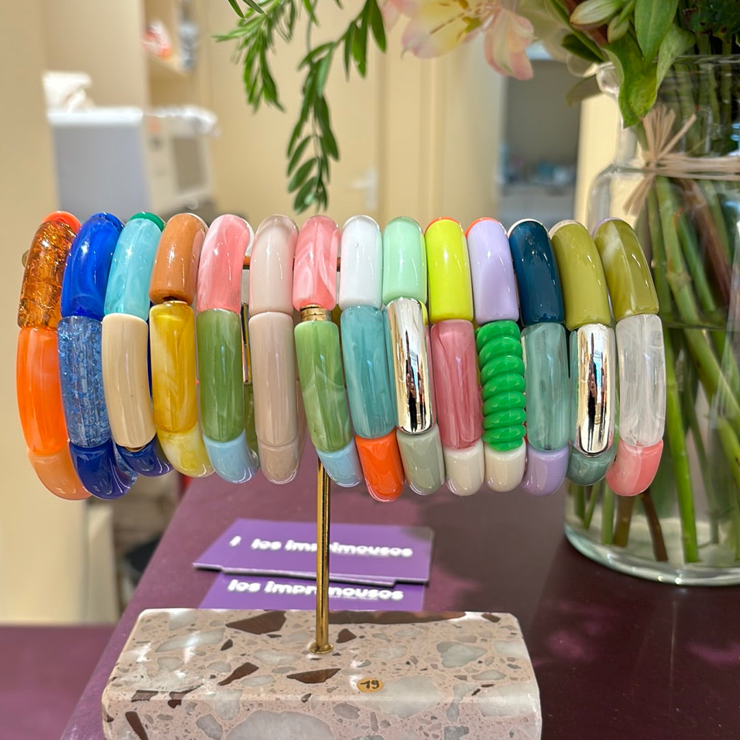 Bracelet acrylique élastique - bijoux - Les Cléias