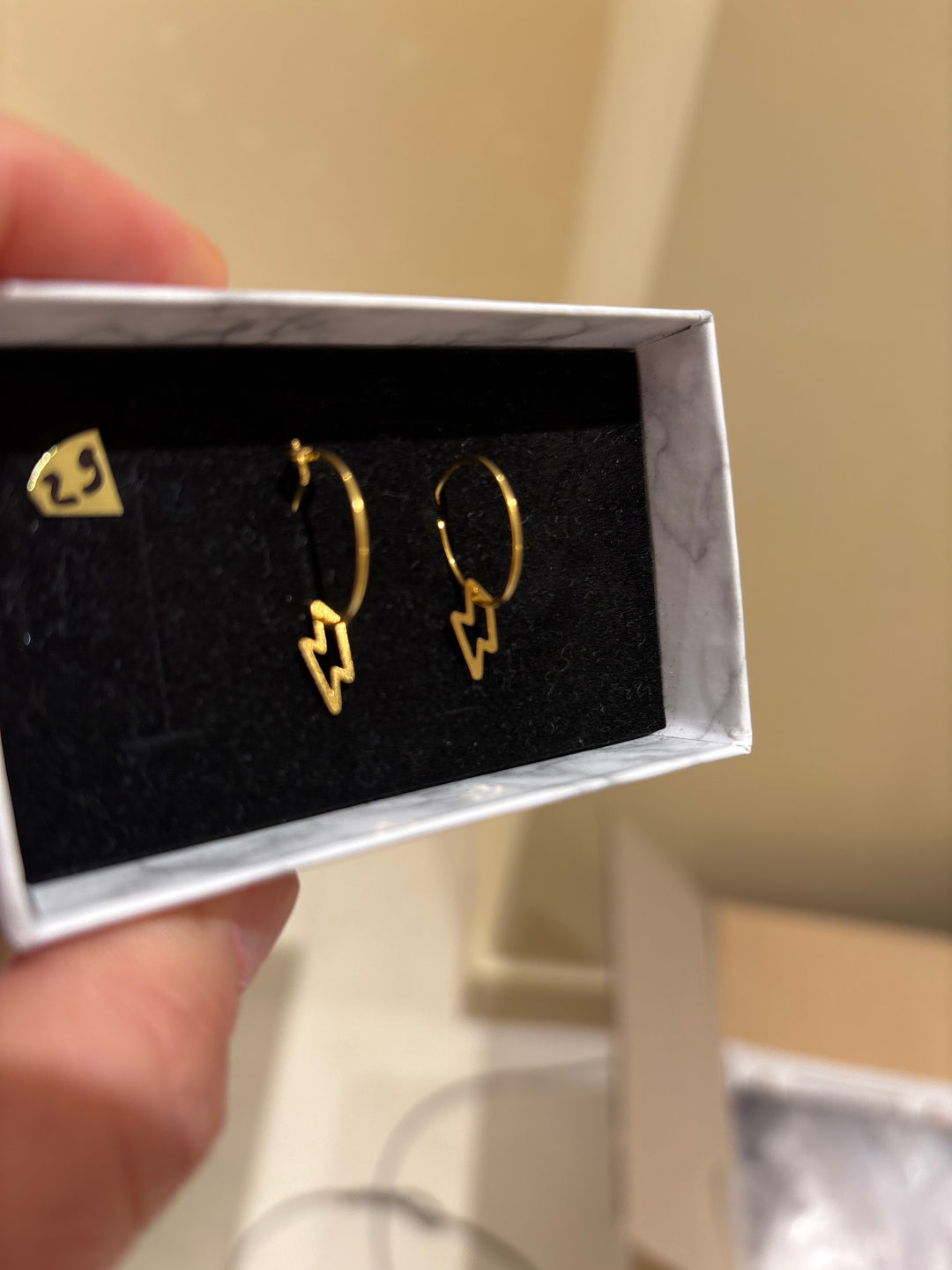 Boucles d'oreilles - mini créoles Eclairs - Adorabili Paris