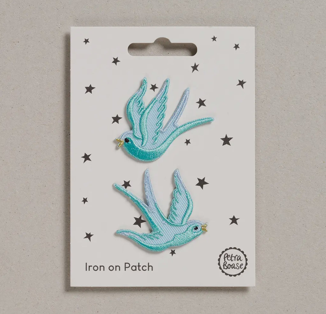 Patch thermocollant - Blue Swallows oiseaux bleus