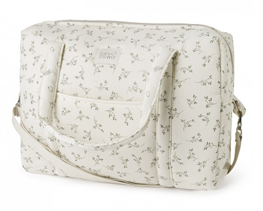 Sac Maternité Camila olive bloom - Babyshower