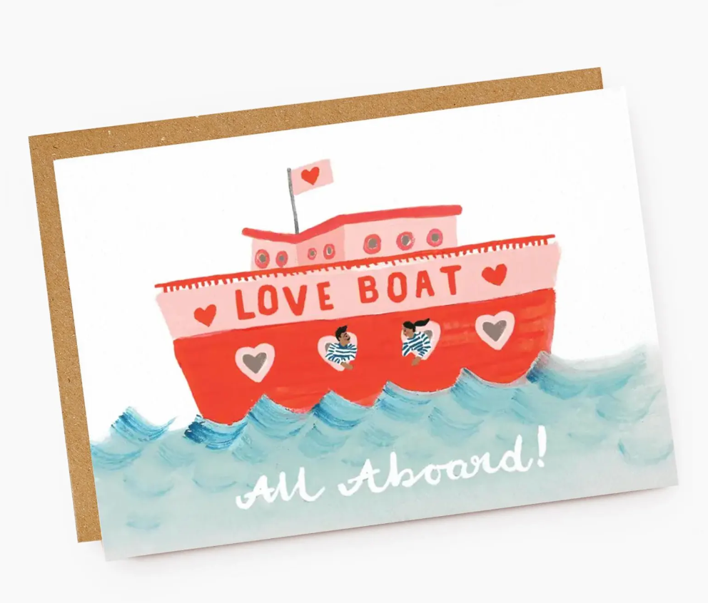 Carte d'amour - Bateaux - Jade Fisher