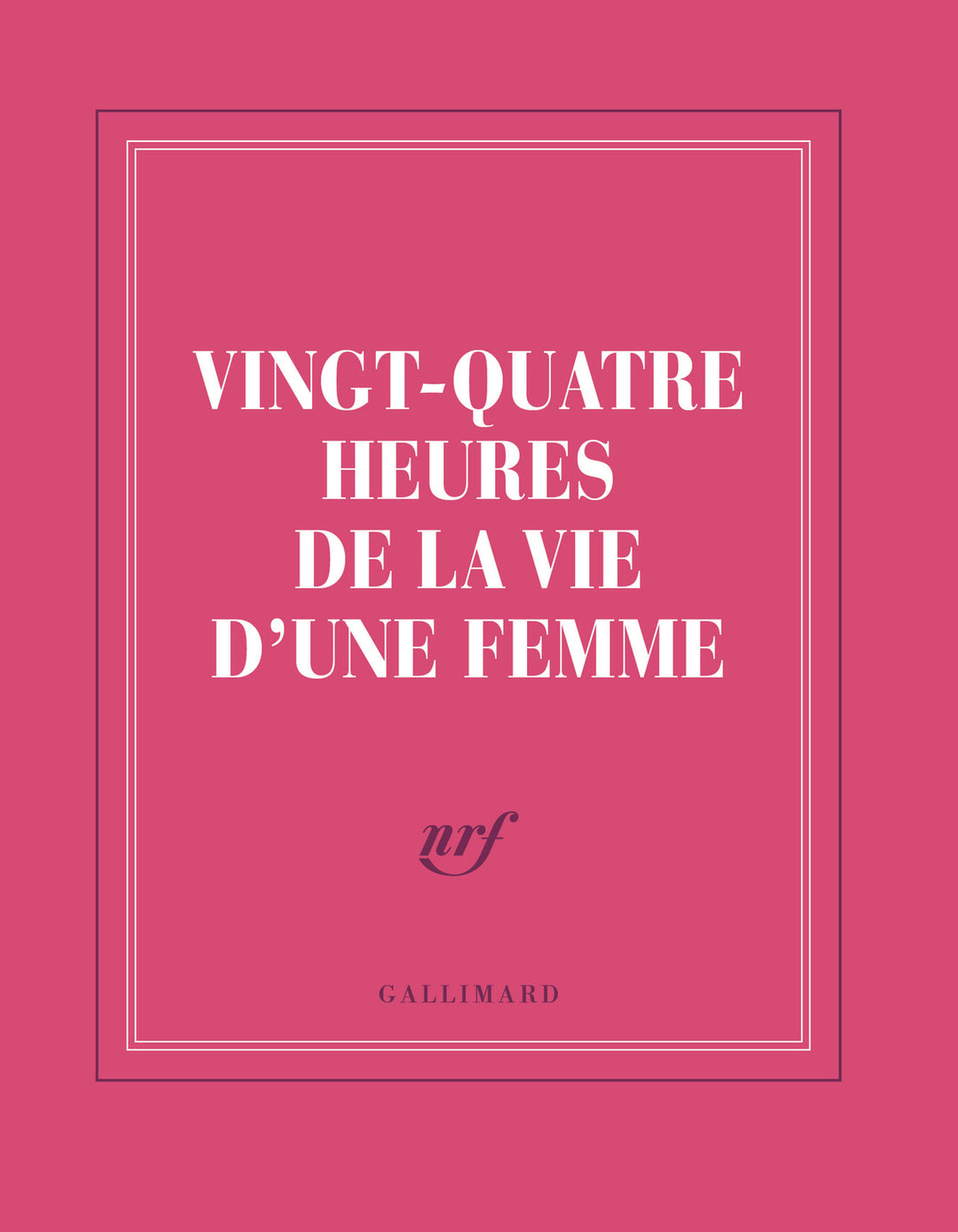 Carnet Poche "Vingt-quatre heures de la vie d'une femme"
