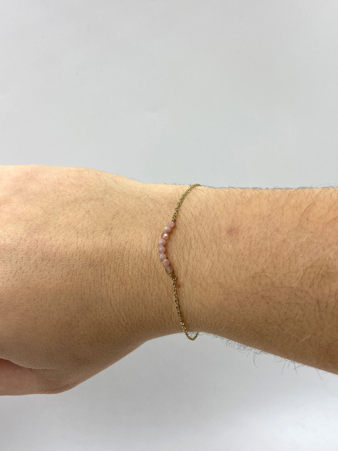 Bracelet 8 mini-perles or - Rose - Fabien Ajzenberg