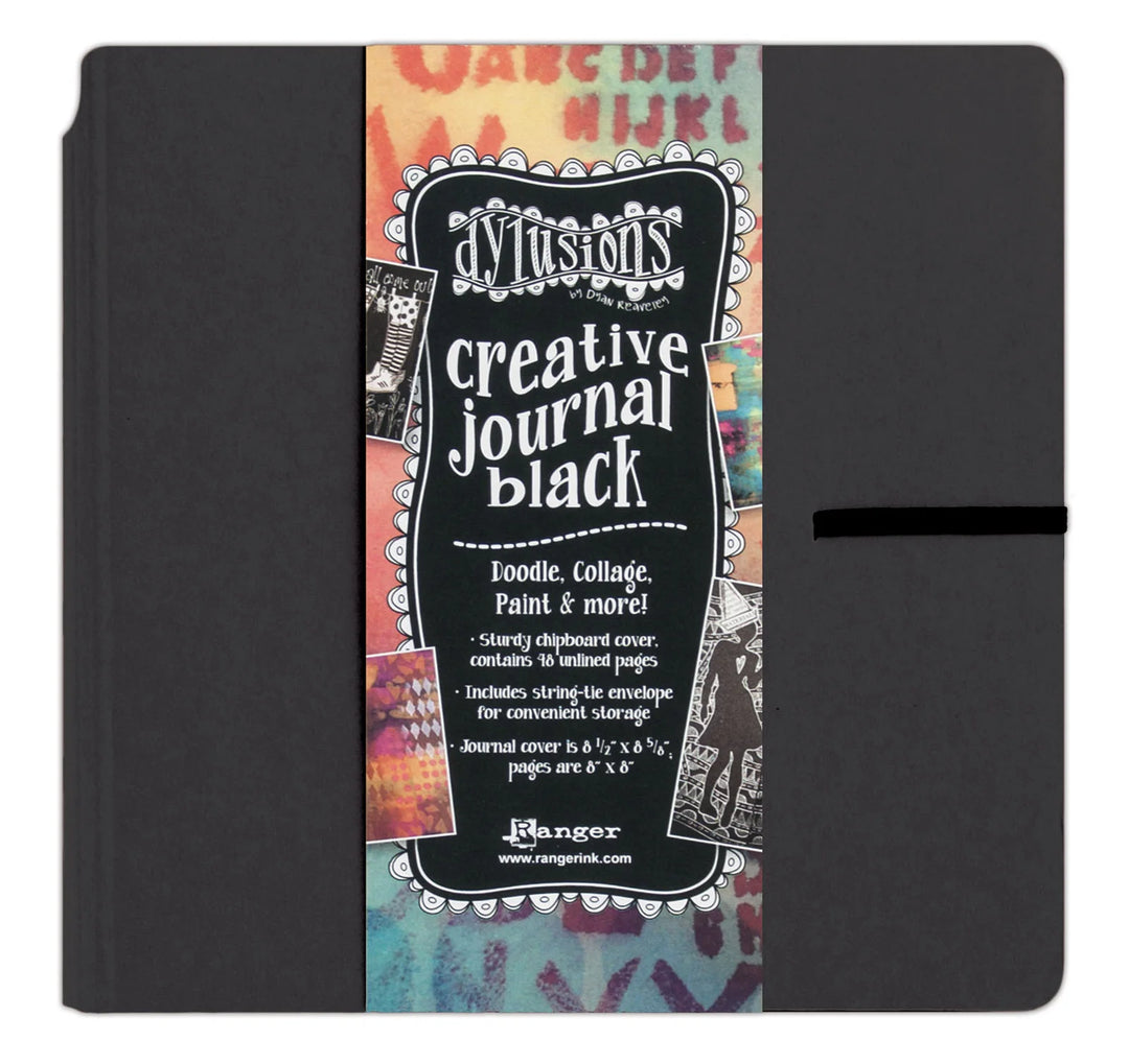 Carnet créatif Dylusions – Format carré noir (2 anneaux)