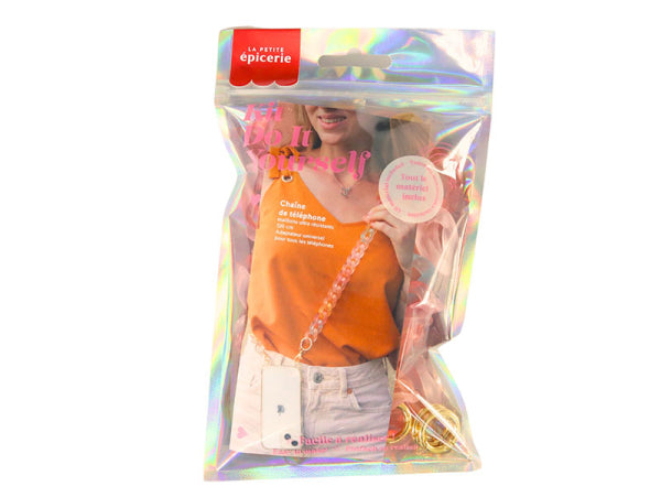 Kit DIY Chaîne de téléphone - Maillons Pastel - La petite épicerie