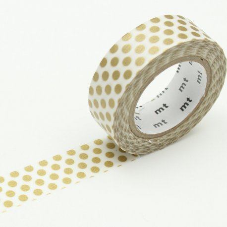 Masking Tape - grand pois doré - OZ