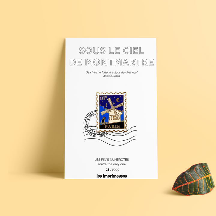 Pin's - Timbre Paris 18e - Sous le Ciel de Montmartre