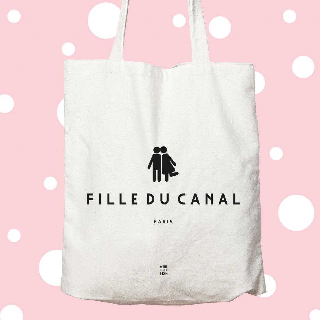 Sac sérigraphié - Fille du Canal - Paris