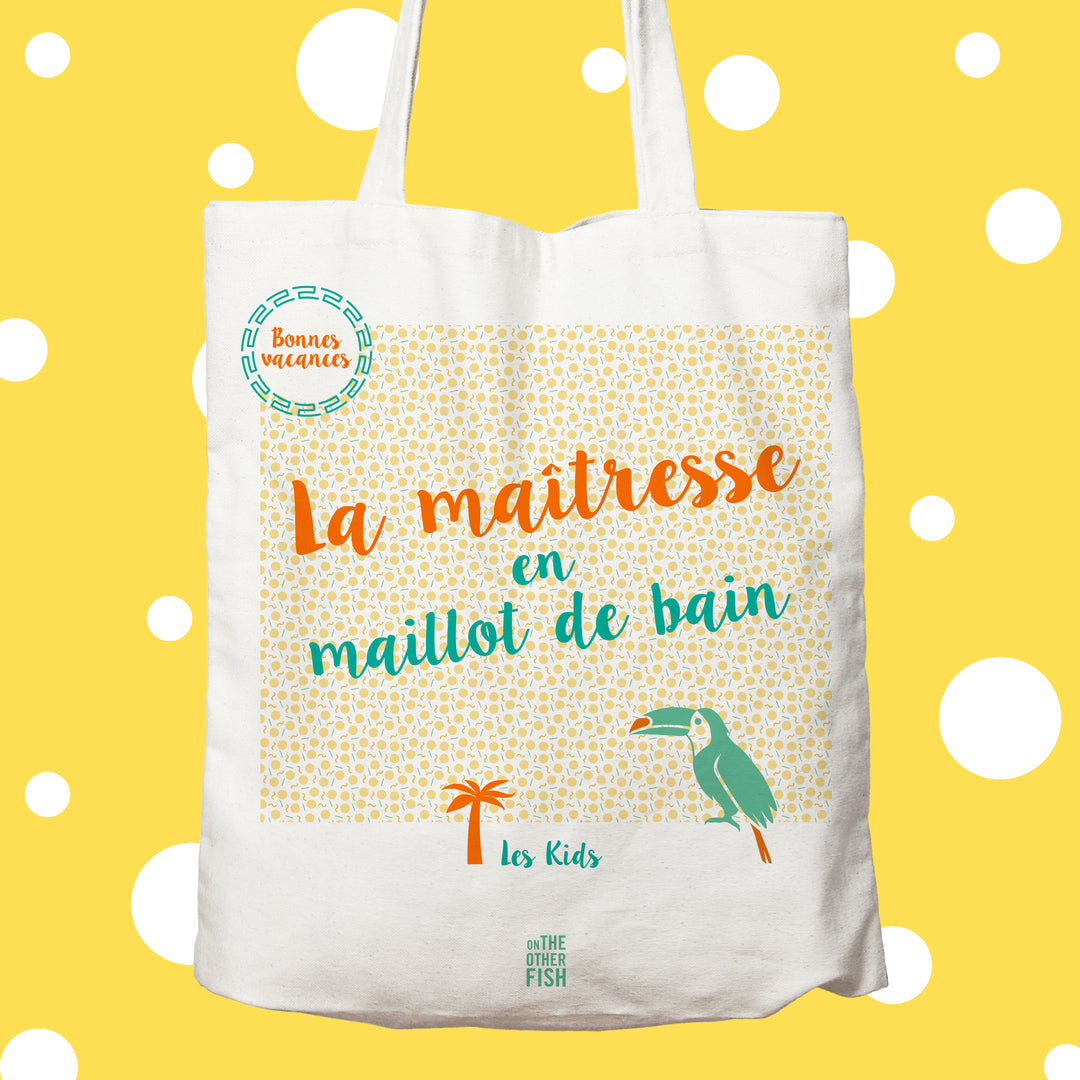 Sac à personnaliser - La Maîtresse en maillot de bain