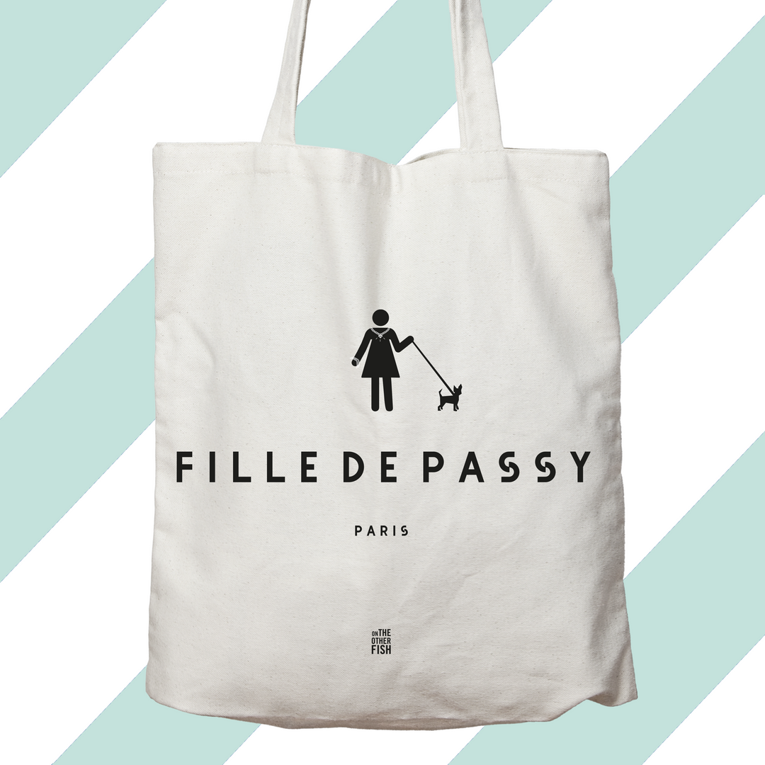Sac sérigraphié - Fille de Passy - Paris