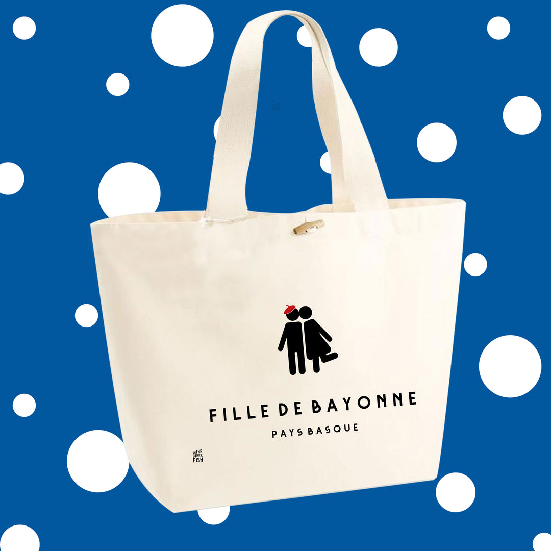 Sac Cabas à personnaliser - Fille de Bayonne