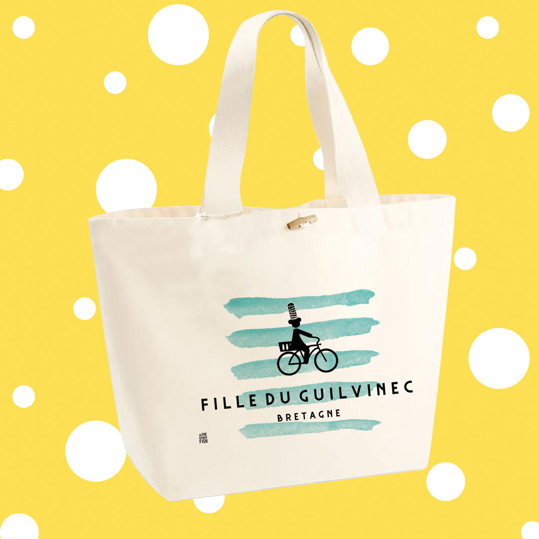Sac Cabas à personnaliser- Fille de Guilvinec