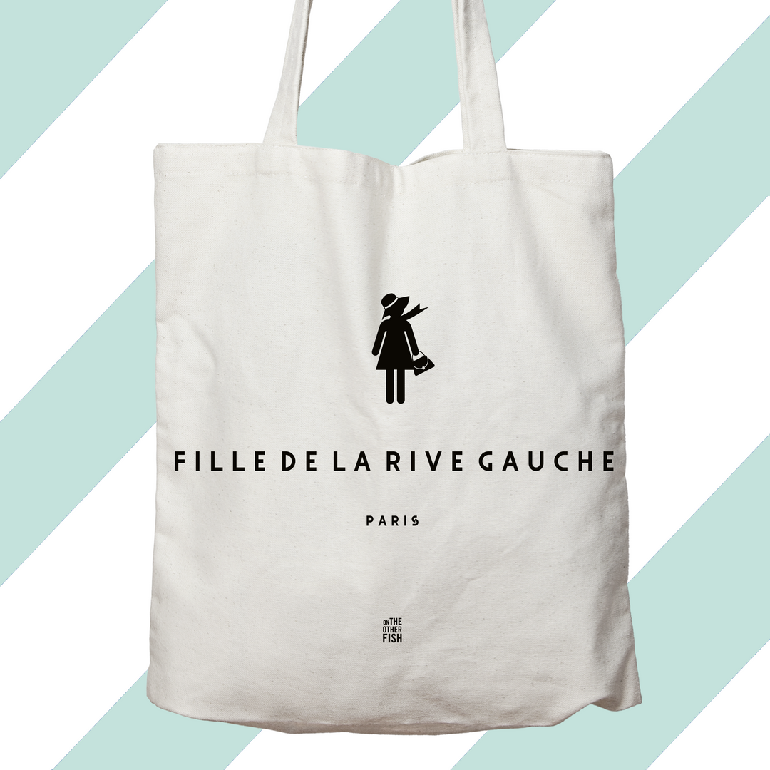 Sac sérigraphié - Fille de la rive gauche - Paris