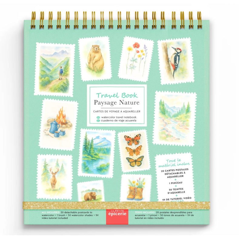 Cartes de voyage à l'aquarelle - Travel Book - La Petite Epicerie