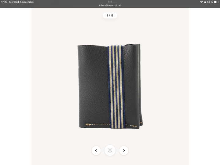 Porte monnaie cuir homme - Bandit Manchot