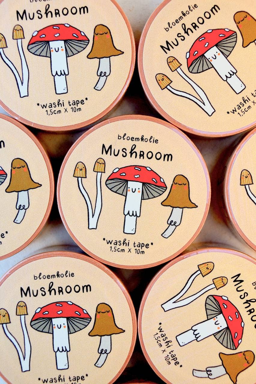 Washi tape Champignons - Bloemkolie