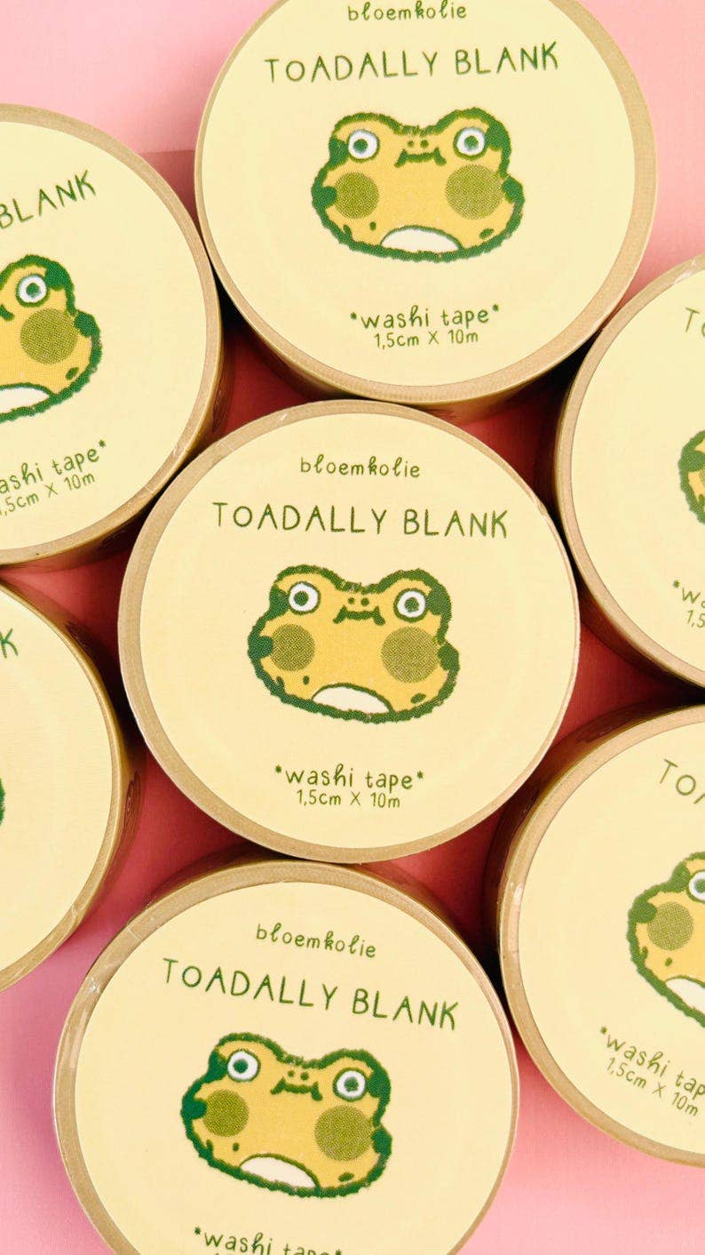 Washi tape Crapaud ahuri - Bloemkolie