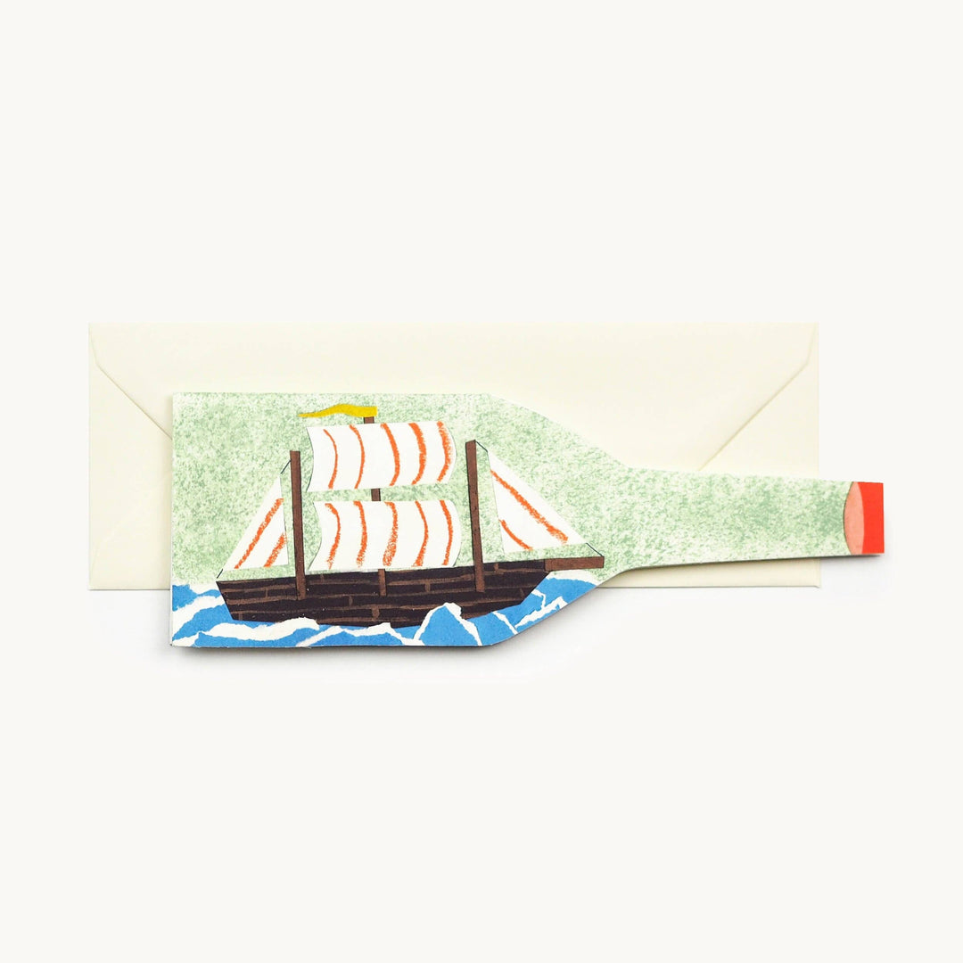 Carte bateau en bouteille Hadley