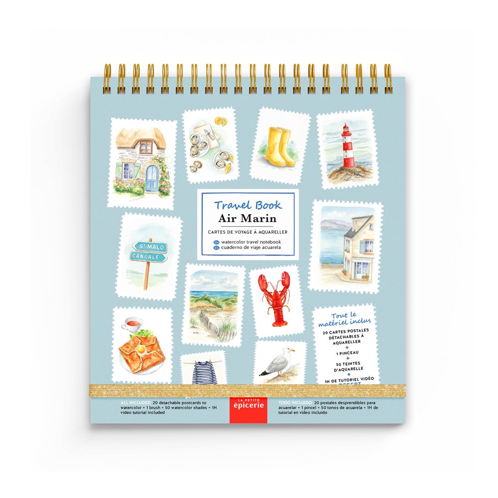 Cartes de voyage à l'aquarelle - Travel Book - La Petite Epicerie