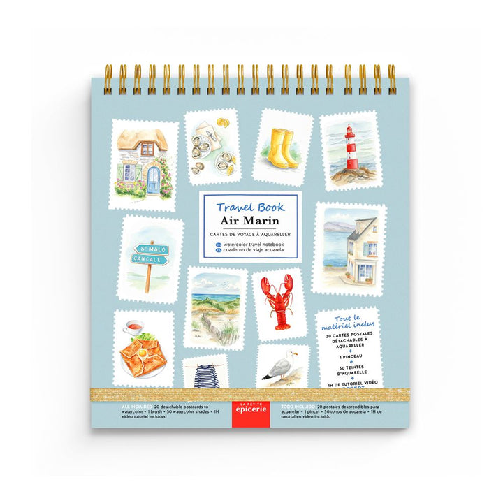 Cartes de voyage à l'aquarelle - Travel Book - La Petite Epicerie