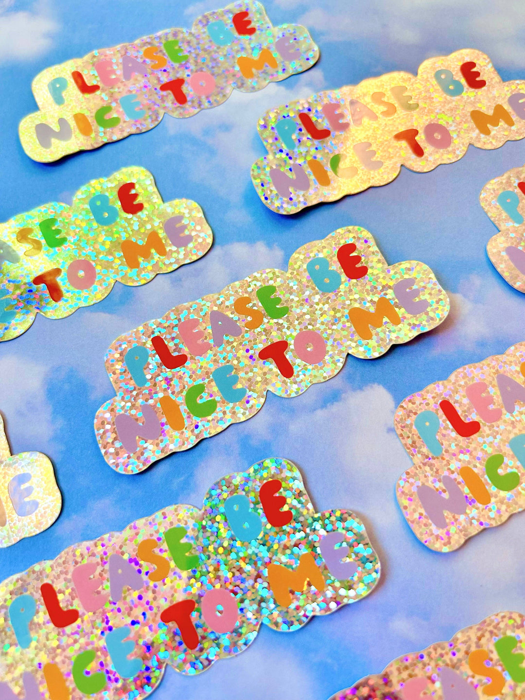 Sticker Please Be Nice To Me - The Peach Fuzz