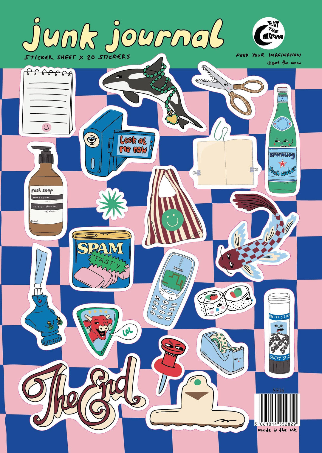 Planche de stickers A5 junk journal