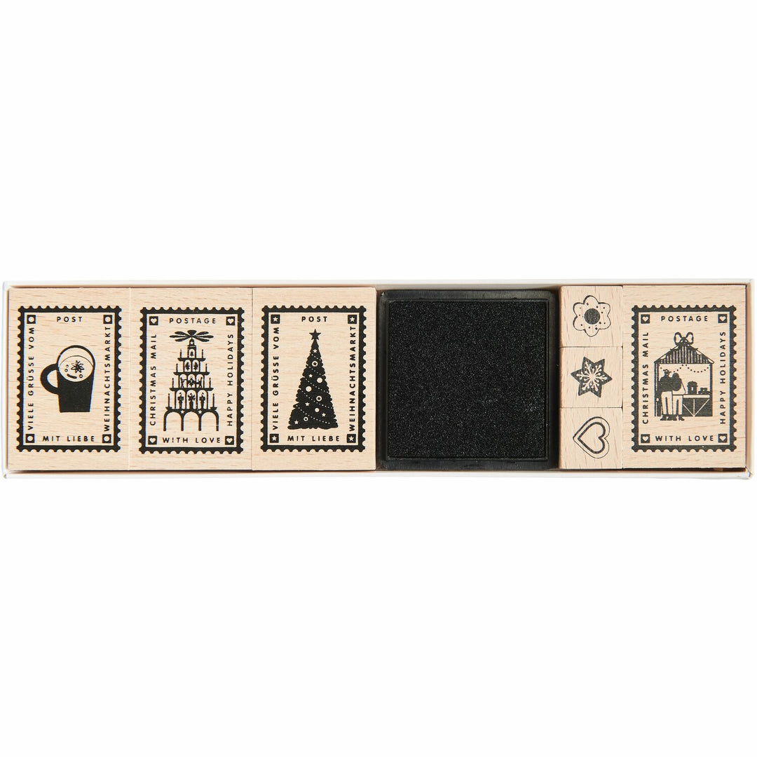 Tampons - Courrier de Noël - 7 tampons - Rico Design