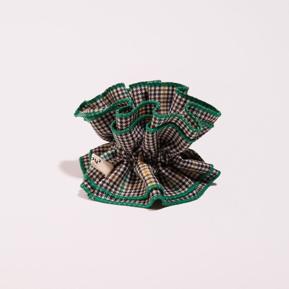 Maxi chouchou pied de poule jaune et vert - Chou²