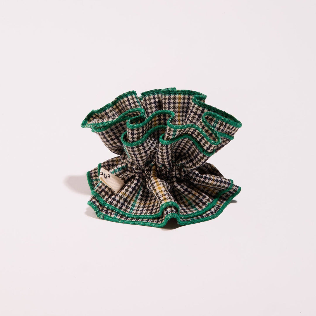 Maxi chouchou pied de poule jaune et vert - Chou²