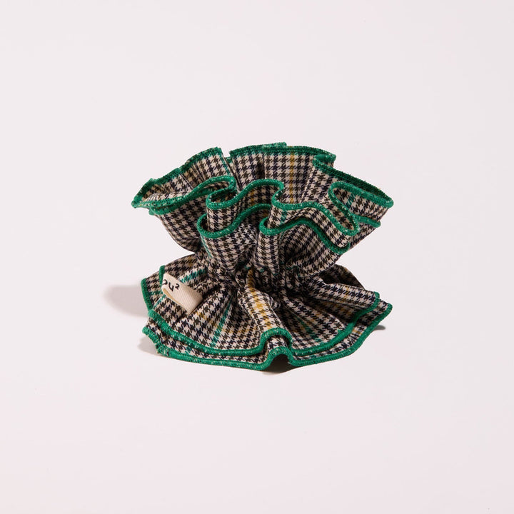 Maxi chouchou pied de poule jaune et vert - Chou²