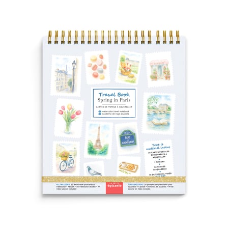 Cartes de voyage à l'aquarelle - Travel Book - La Petite Epicerie
