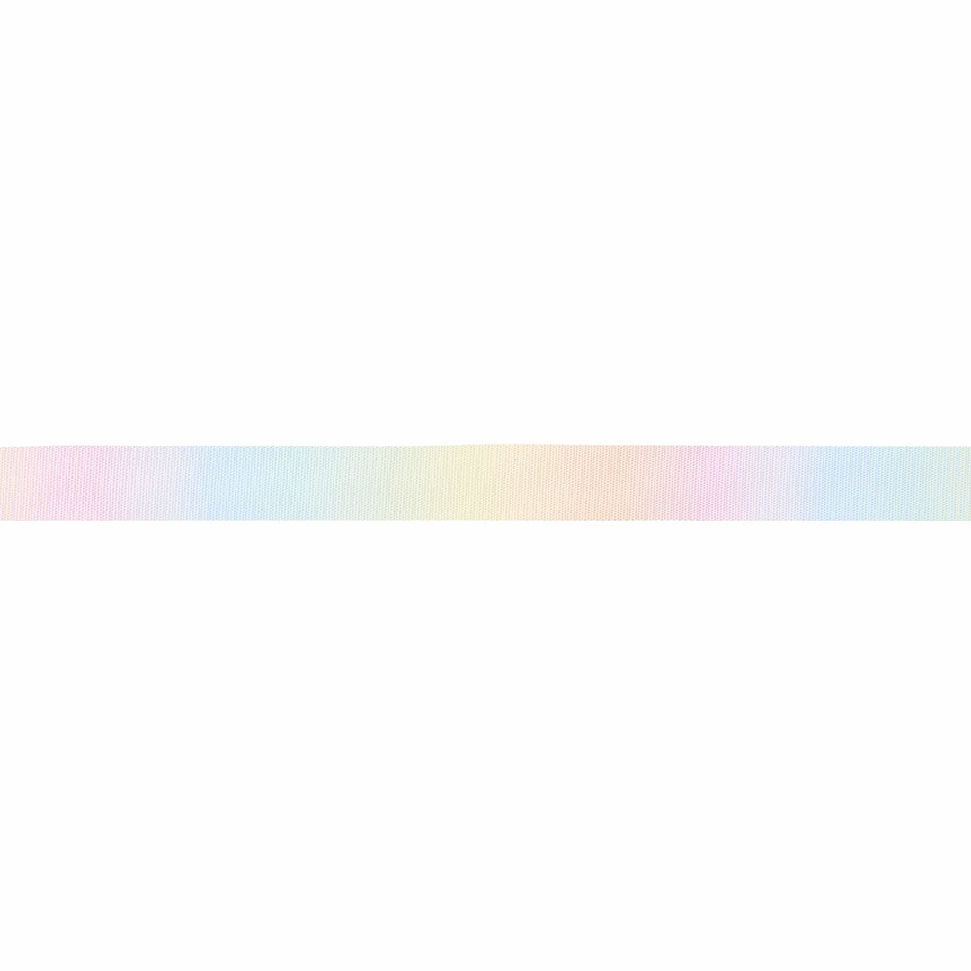 Ruban cadeau dégradé - Pastel arc-en-ciel - 16 mm x 3 m - Rico Design