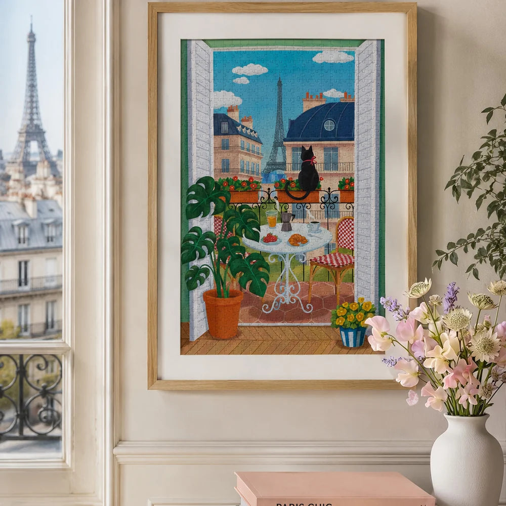 Puzzle Breakfast In Paris - illustration Yuna Moona