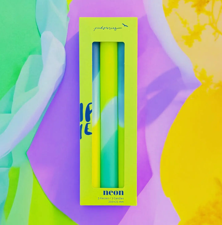 Bougies Dip Dye Neon -  Pinkstories