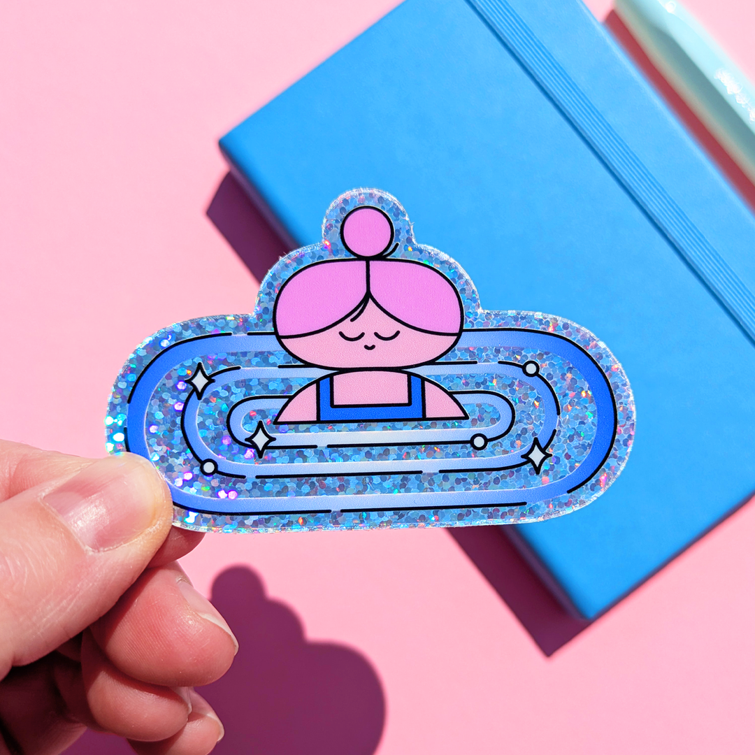 Sticker pailleté Swimming Friend - Hello Vonnie