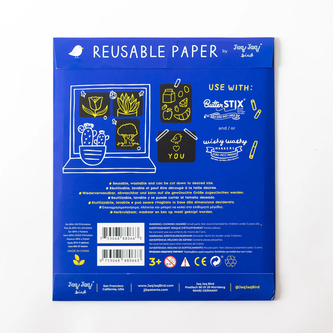 Papier réutilisable - Jaq Jaq bird