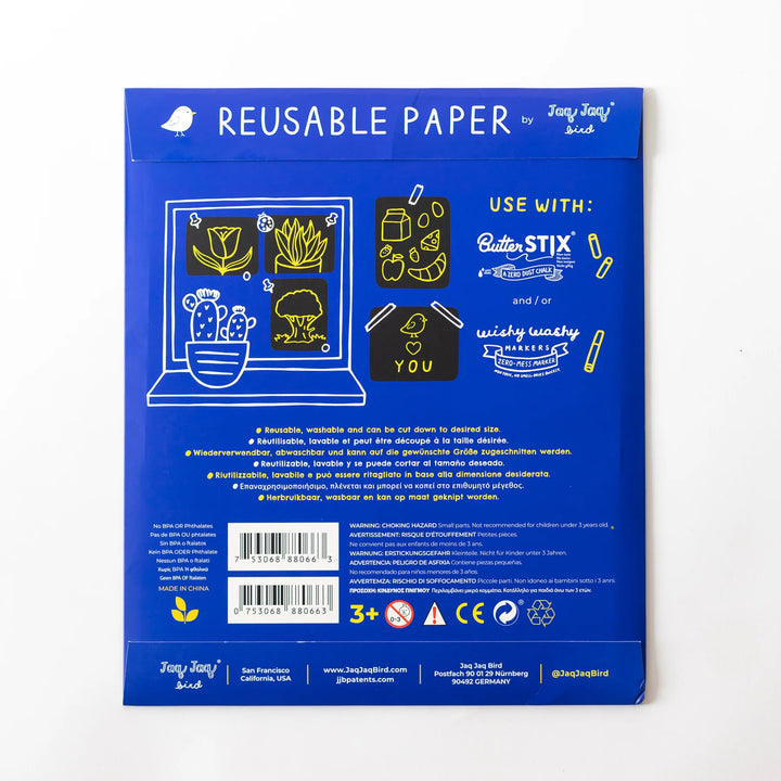 Papier réutilisable - Jaq Jaq bird