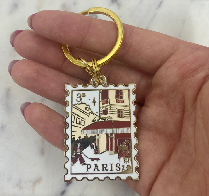 Porte-Clé - Timbre Paris 3e - Sous le ciel du 3e