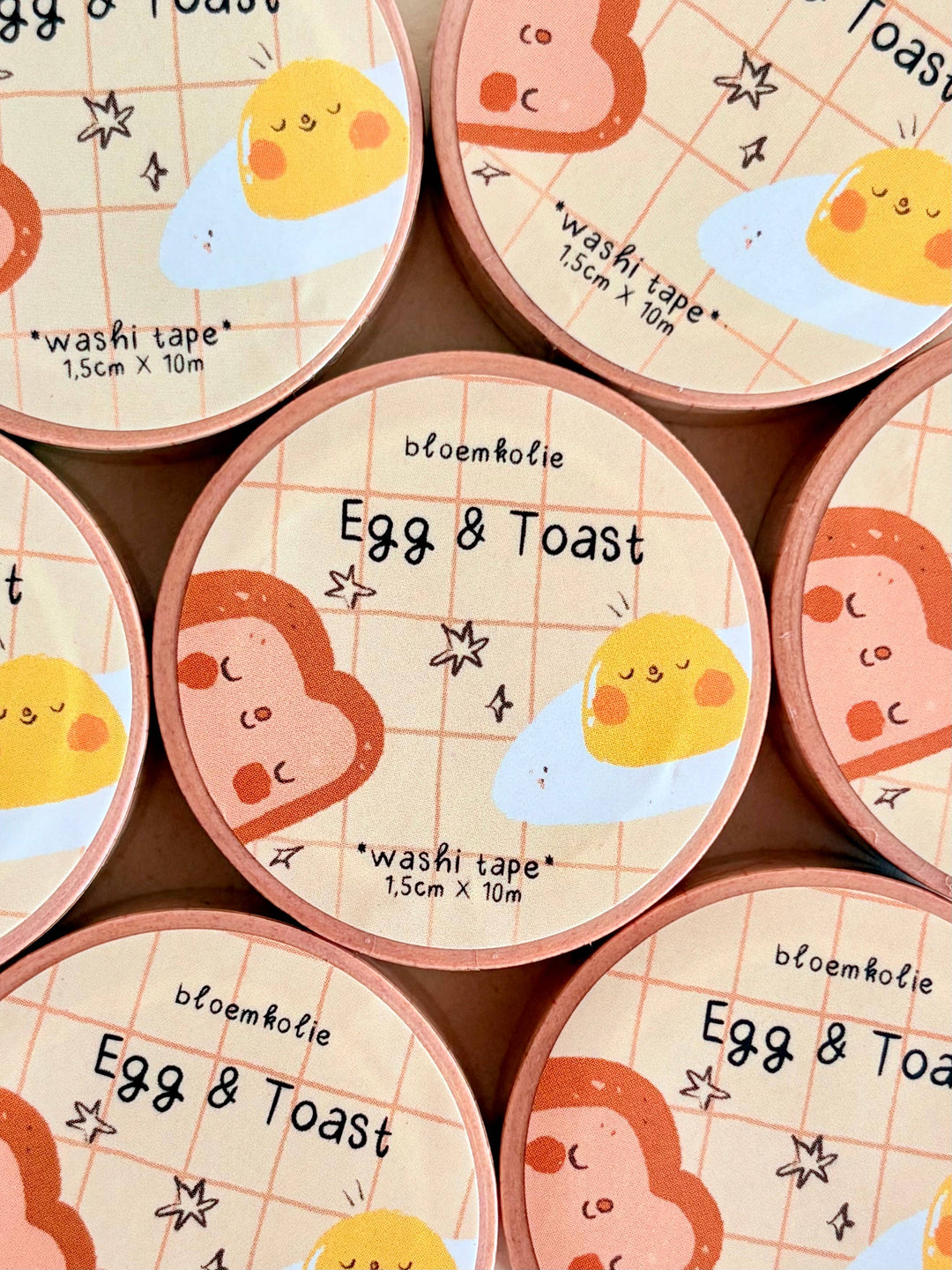 Washi tape Œuf et toast - Bloemkolie