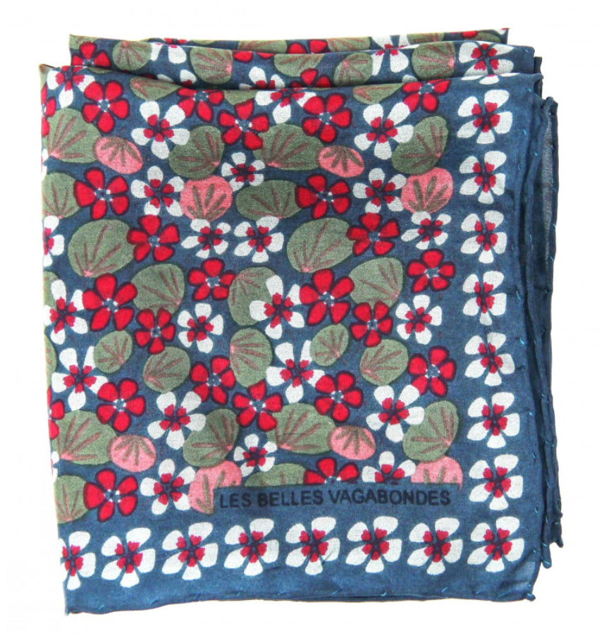 Mini foulard – 50 × 50 cm – Les Belles Vagabondes