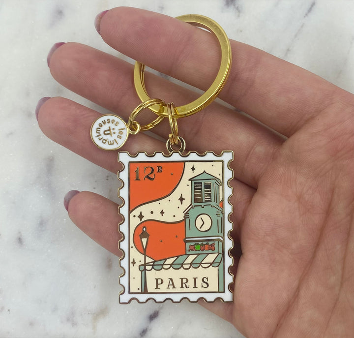 Porte-Clé - Timbre Paris 12e - Sous le Ciel d'Aligre