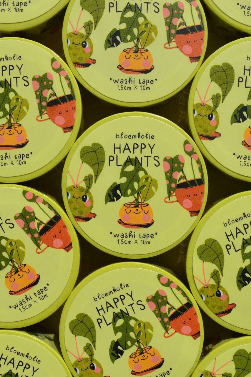 Washi tape Plantes joyeuses - Bloemkolie