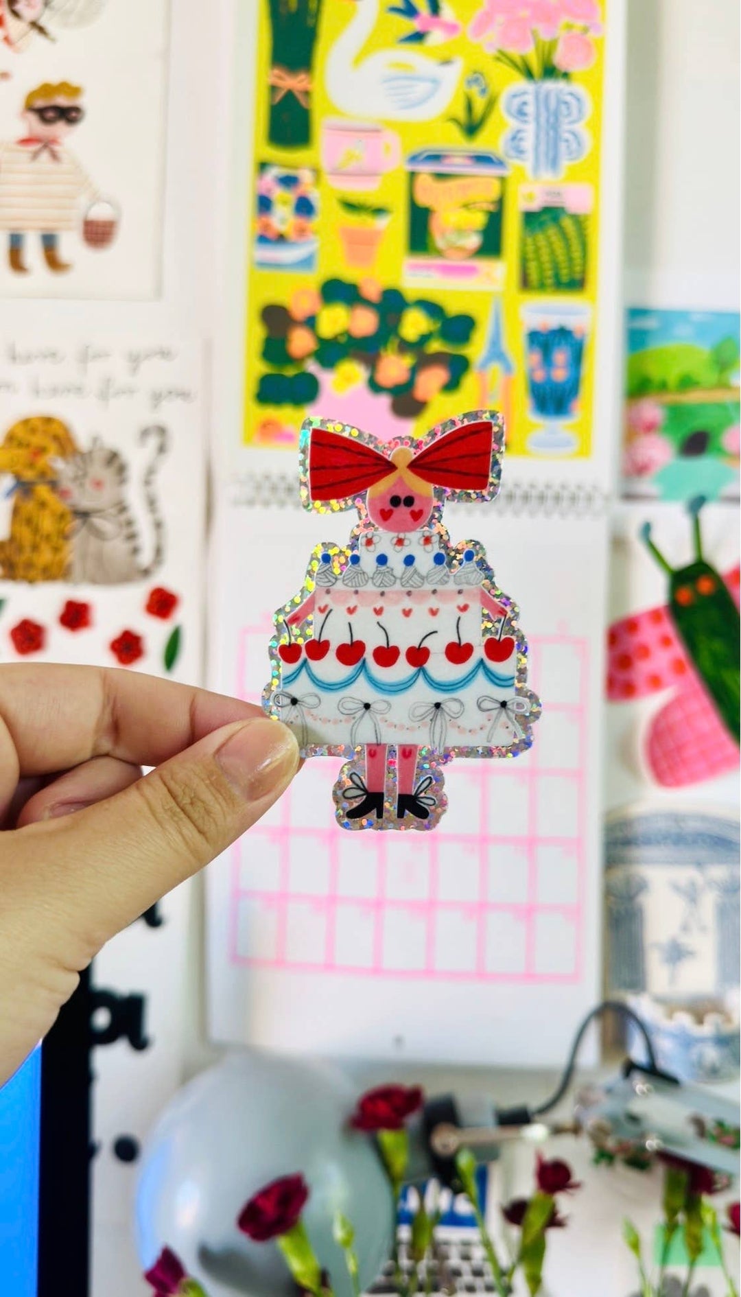 Sticker pailletxe9 CAKE GIRL - Daria Solak