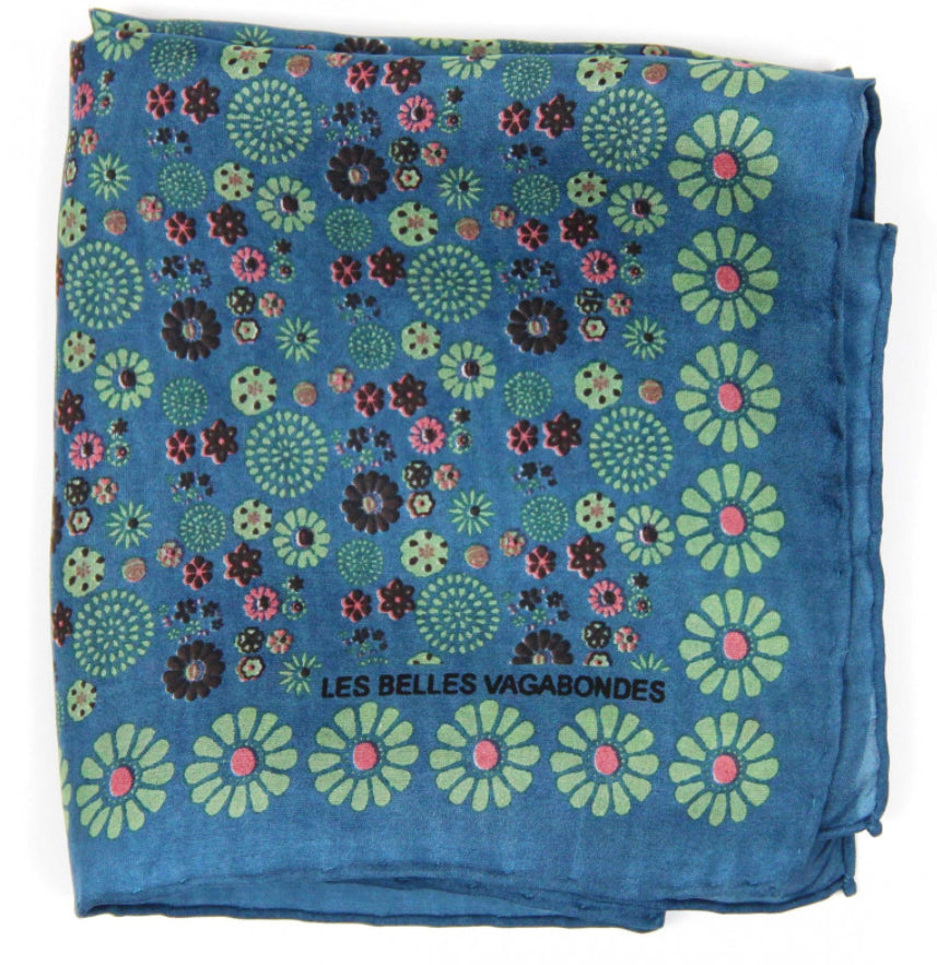 Mini foulard – 50 × 50 cm – Les Belles Vagabondes