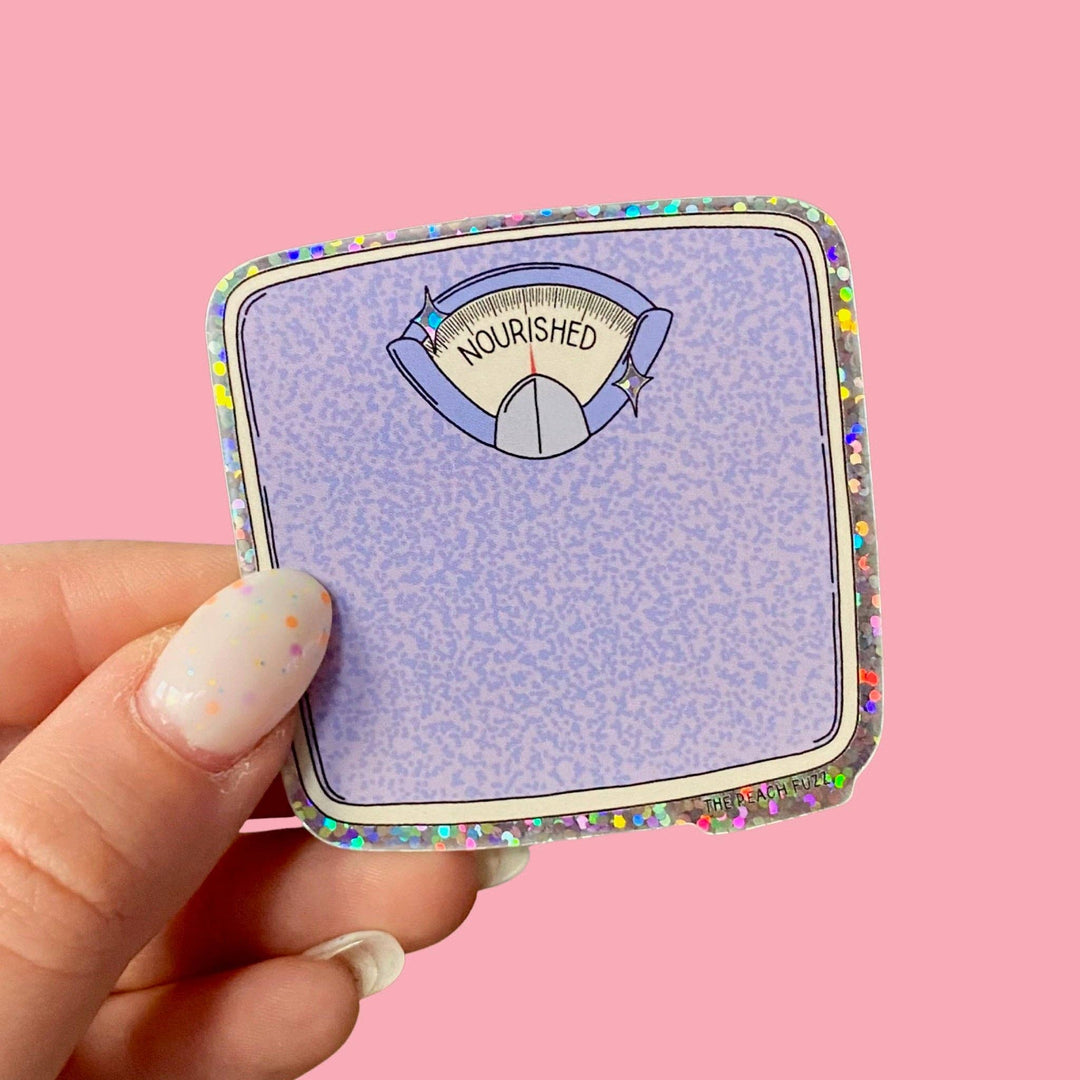 Sticker pailleté Nourished Scale - The Peach Fuzz