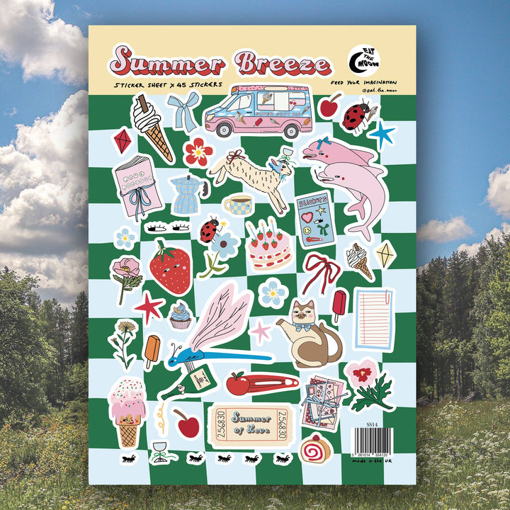 Planche de stickers A5 summer breeze