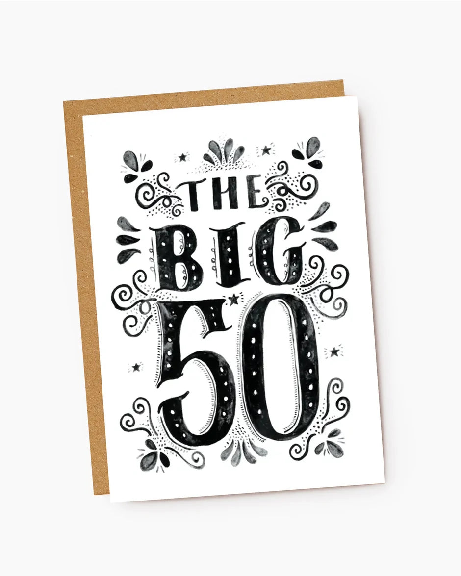 Carte d'anniversaire 50 ans - Jade Fisher