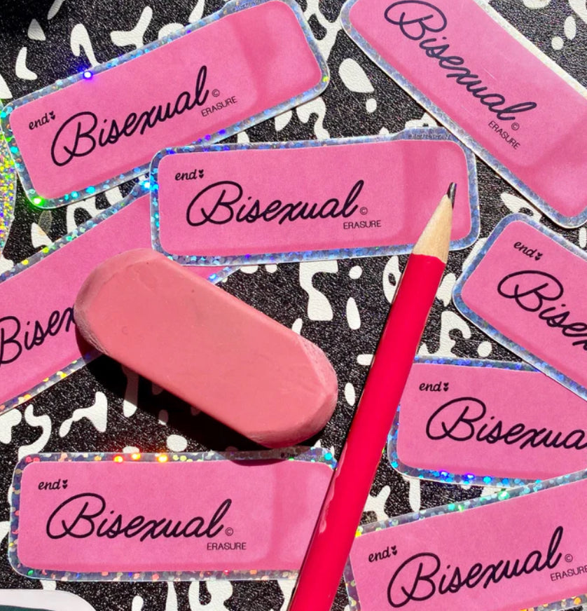 Stickers Bisexual Erasure - The Peach Fuzz