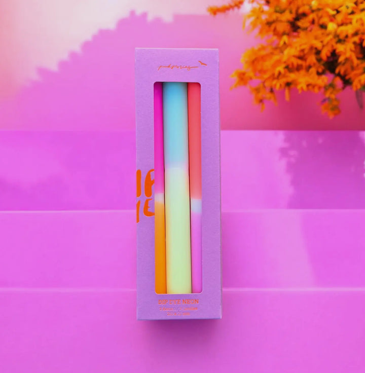 Bougies Dip Dye Neon -  Pinkstories